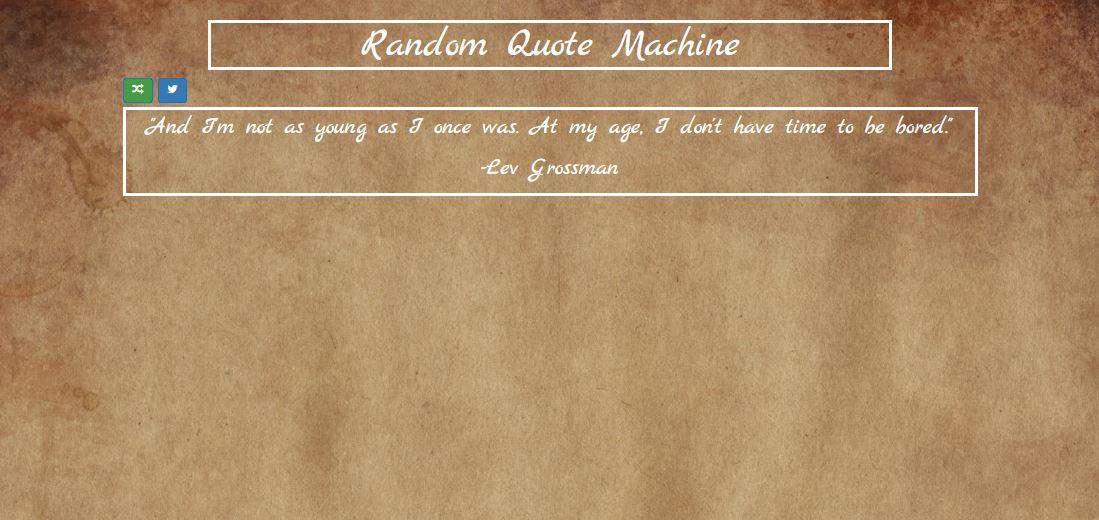 Random Quote Machine